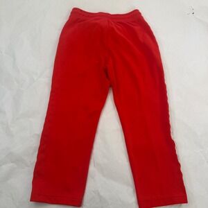 Nike Red Track Swoosh Sweatpants Women Hyper Femme Athletic Embroidered M Floral